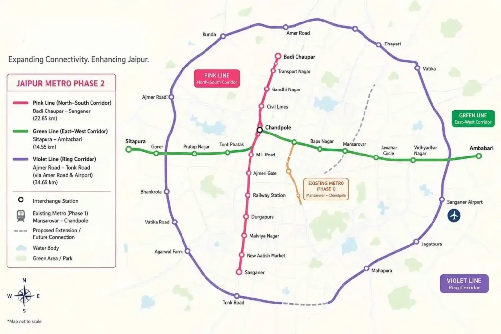 jaipur-metro-phase-2-map